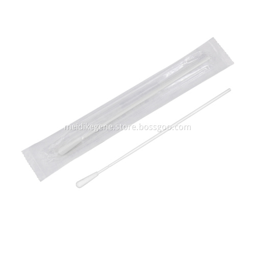 Disposable Medical Sterile Oropharyngeal Specimen Collection Swab with Nylon Flocked Head and ABS Handle